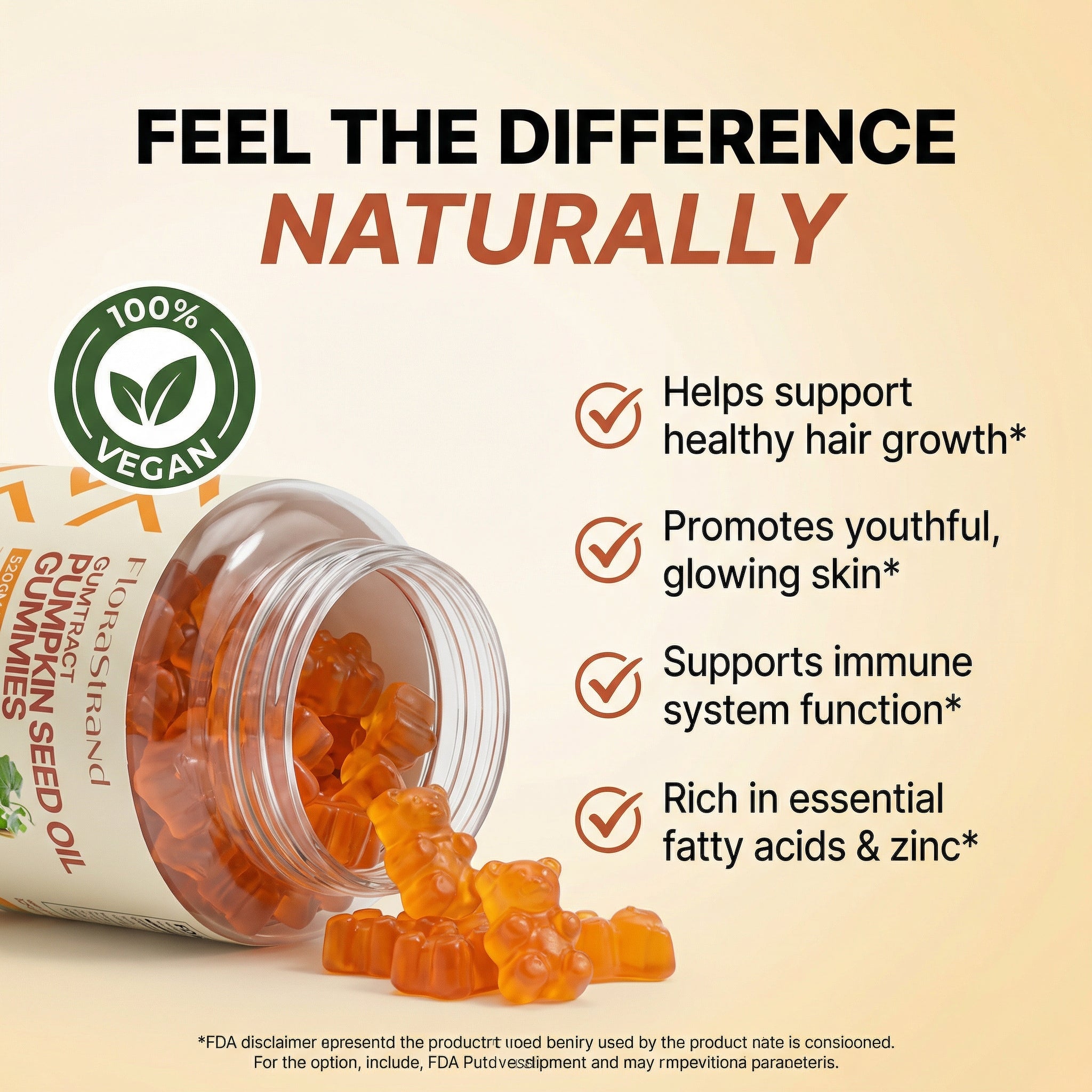 FloraStrand Pumpkin Seed Oil Gummies
